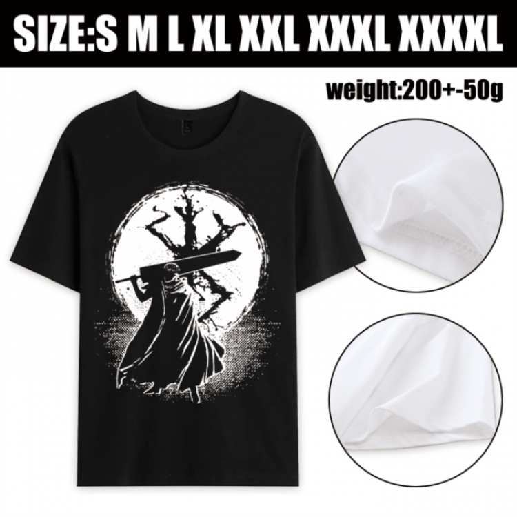 Berserk Anime printed pure cotton short sleeved T-shirt from S to 4XL