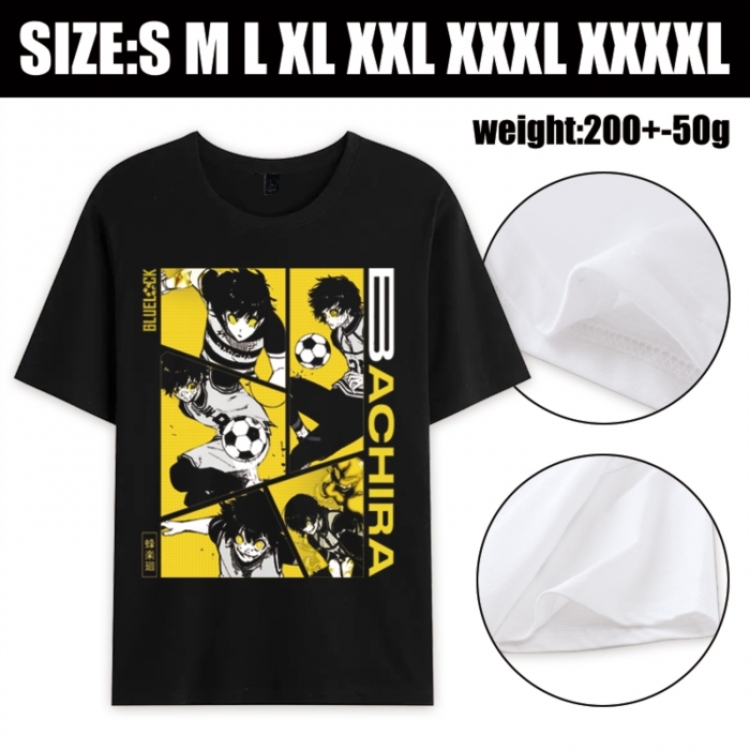 BLUE LOCK Anime printed pure cotton short sleeved T-shirt from S to 4XL