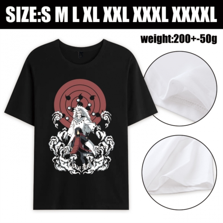 Naruto Anime printed pure cotton short sleeved T-shirt from S to 4XL