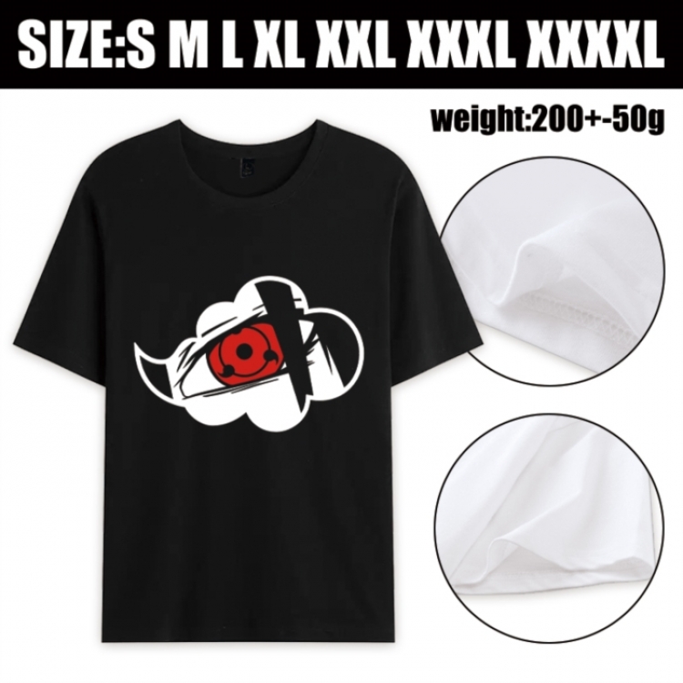 Naruto Anime printed pure cotton short sleeved T-shirt from S to 4XL
