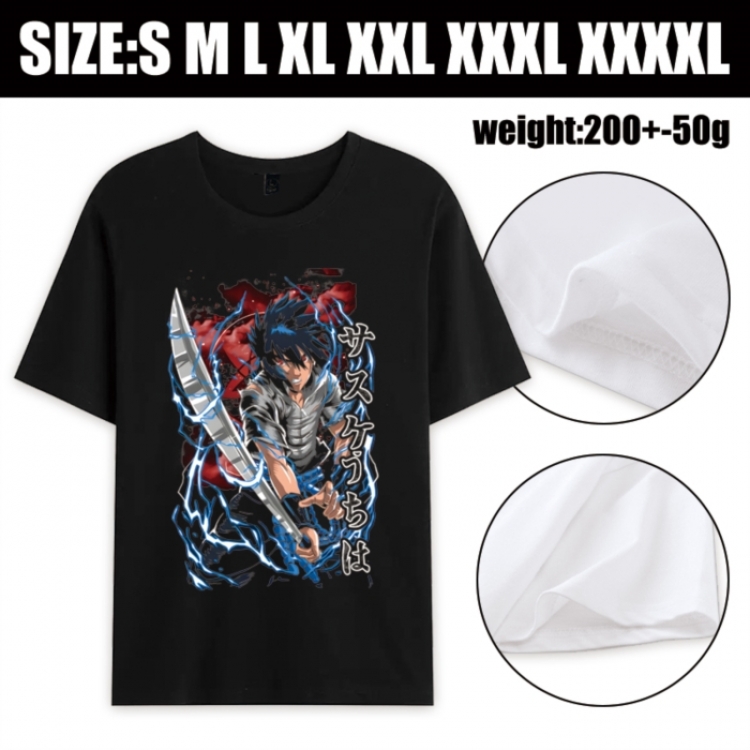 Naruto Anime printed pure cotton short sleeved T-shirt from S to 4XL