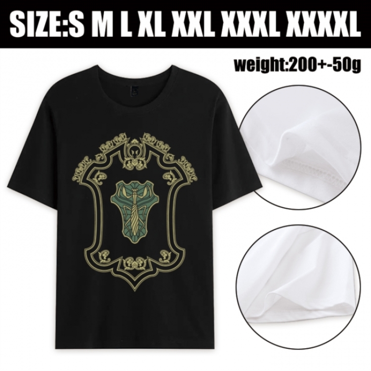 Black Clover Anime printed pure cotton short sleeved T-shirt from S to 4XL