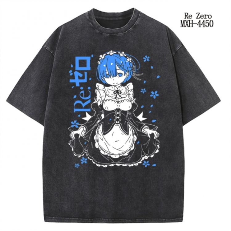 Re:Zero kara Hajimeru Isekai Seikatsu Anime peripheral pure cotton washed and worn T-shirt from S to 2XL