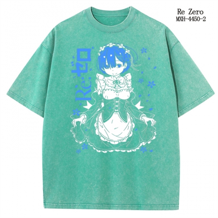 Re:Zero kara Hajimeru Isekai Seikatsu Anime peripheral pure cotton washed and worn T-shirt from S to 2XL