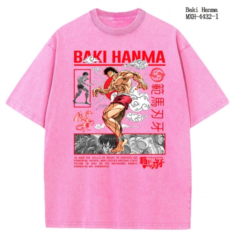 One Piece Anime peripheral pure cotton washed and worn T-shirt from S to 2XL MXH-4432-1