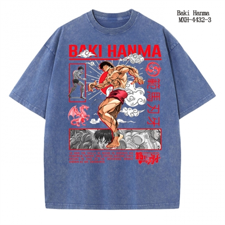 One Piece Anime peripheral pure cotton washed and worn T-shirt from S to 2XL MXH-4432-3