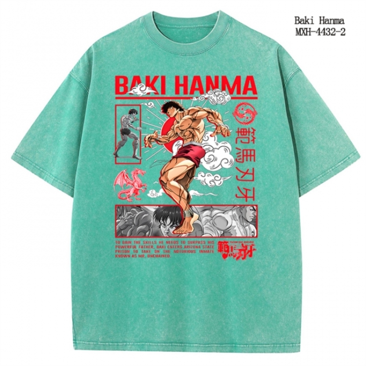 One Piece Anime peripheral pure cotton washed and worn T-shirt from S to 2XL  MXH-4432-2