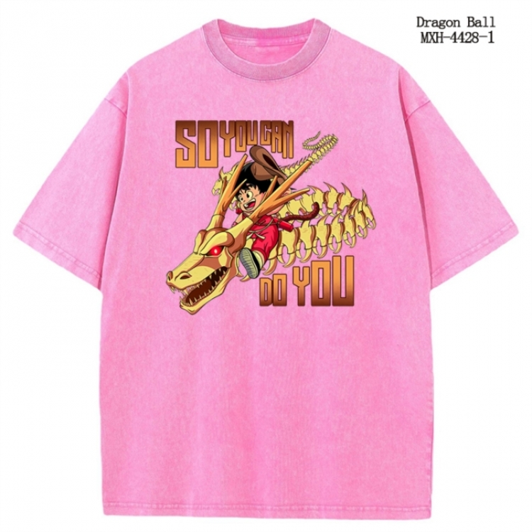 DRAGON BALL Anime peripheral pure cotton washed and worn T-shirt from S to 2XL  MXH-4428-1