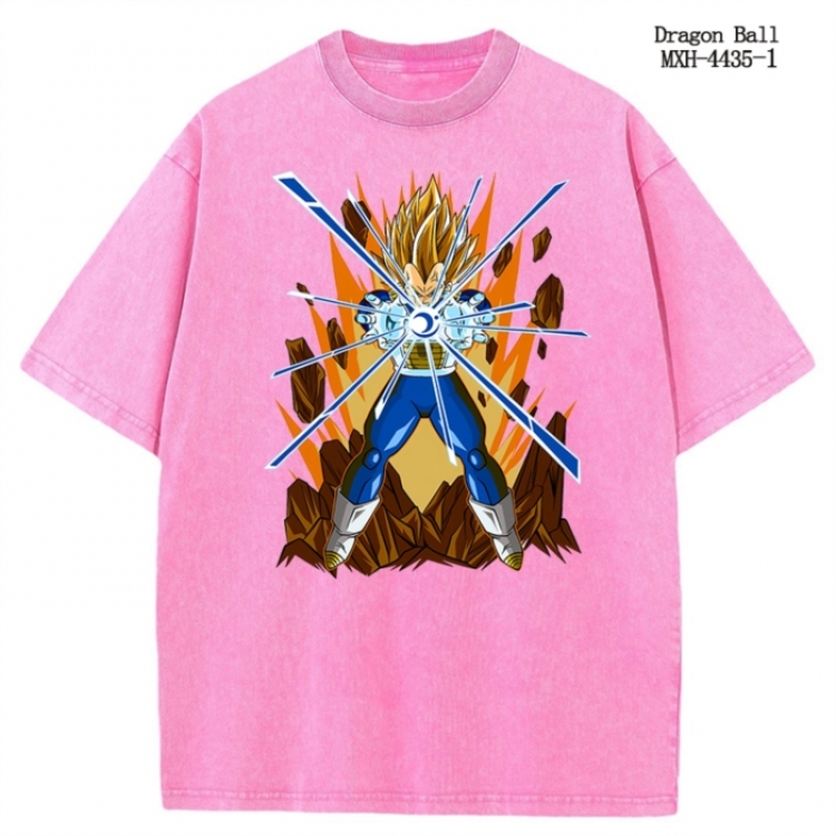 DRAGON BALL Anime peripheral pure cotton washed and worn T-shirt from S to 2XL MXH-4435-1