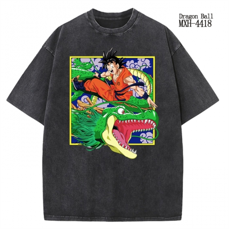 DRAGON BALL Anime peripheral pure cotton washed and worn T-shirt from S to 2XL MXH-4418