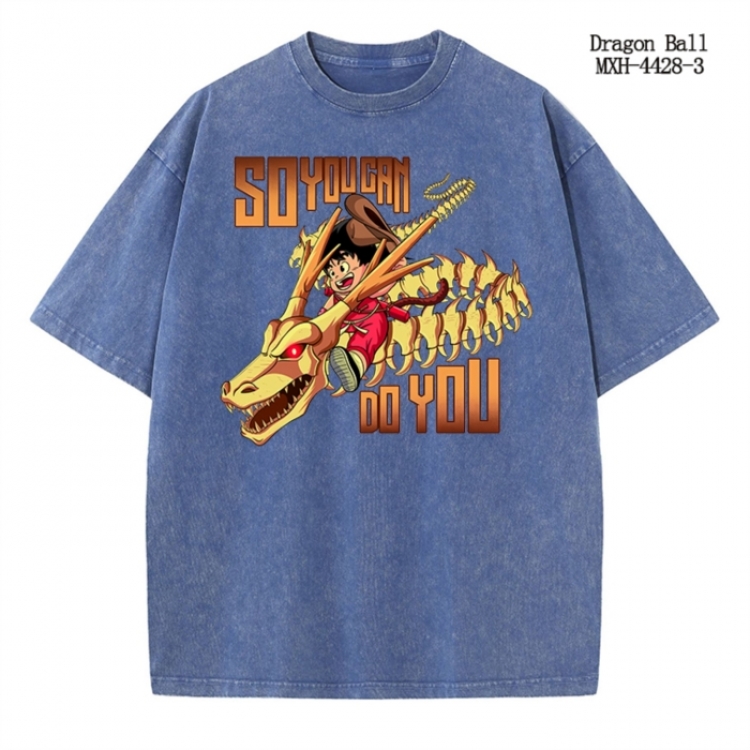 DRAGON BALL Anime peripheral pure cotton washed and worn T-shirt from S to 2XL MXH-4428-3