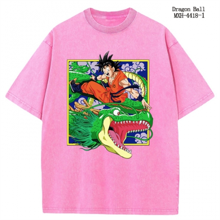 DRAGON BALL Anime peripheral pure cotton washed and worn T-shirt from S to 2XL MXH-4418-1