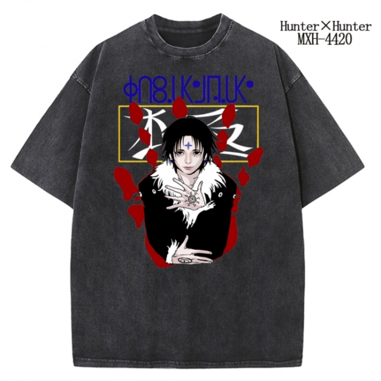 HunterXHunter Anime peripheral pure cotton washed and worn T-shirt from S to 2XL