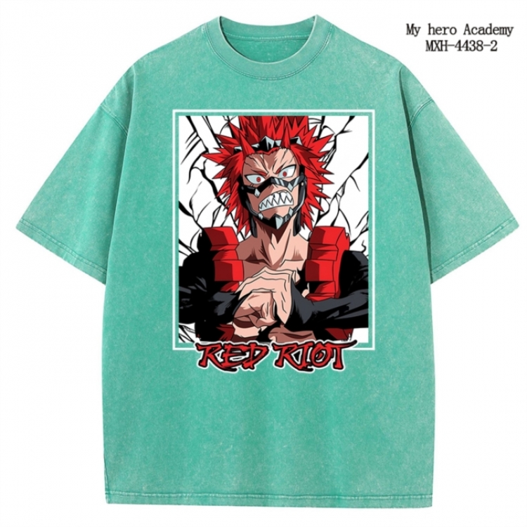 My Hero Academia Anime peripheral pure cotton washed and worn T-shirt from S to 2XL MXH-4438-2