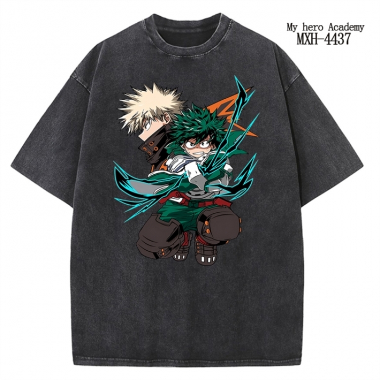 My Hero Academia Anime peripheral pure cotton washed and worn T-shirt from S to 2XL MXH-4437