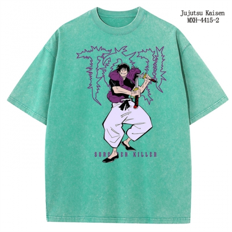 Jujutsu Kaisen  Anime peripheral pure cotton washed and worn T-shirt from S to 2XL