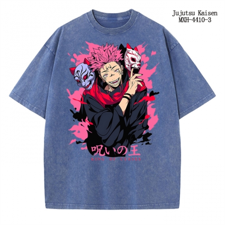 Jujutsu Kaisen  Anime peripheral pure cotton washed and worn T-shirt from S to 2XL