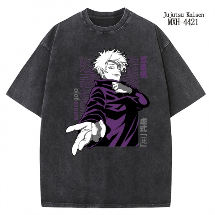Jujutsu Kaisen  Anime peripheral pure cotton washed and worn T-shirt from S to 2XL