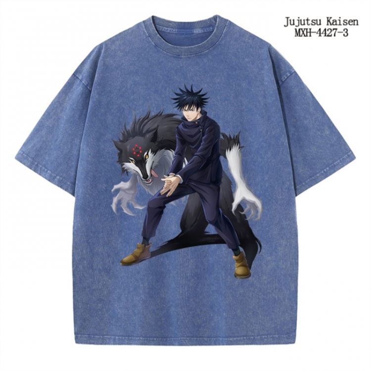 Jujutsu Kaisen  Anime peripheral pure cotton washed and worn T-shirt from S to 2XL
