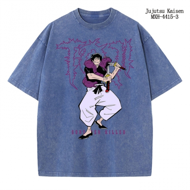Jujutsu Kaisen  Anime peripheral pure cotton washed and worn T-shirt from S to 2XL