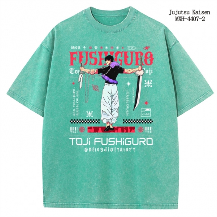 Jujutsu Kaisen  Anime peripheral pure cotton washed and worn T-shirt from S to 2XL