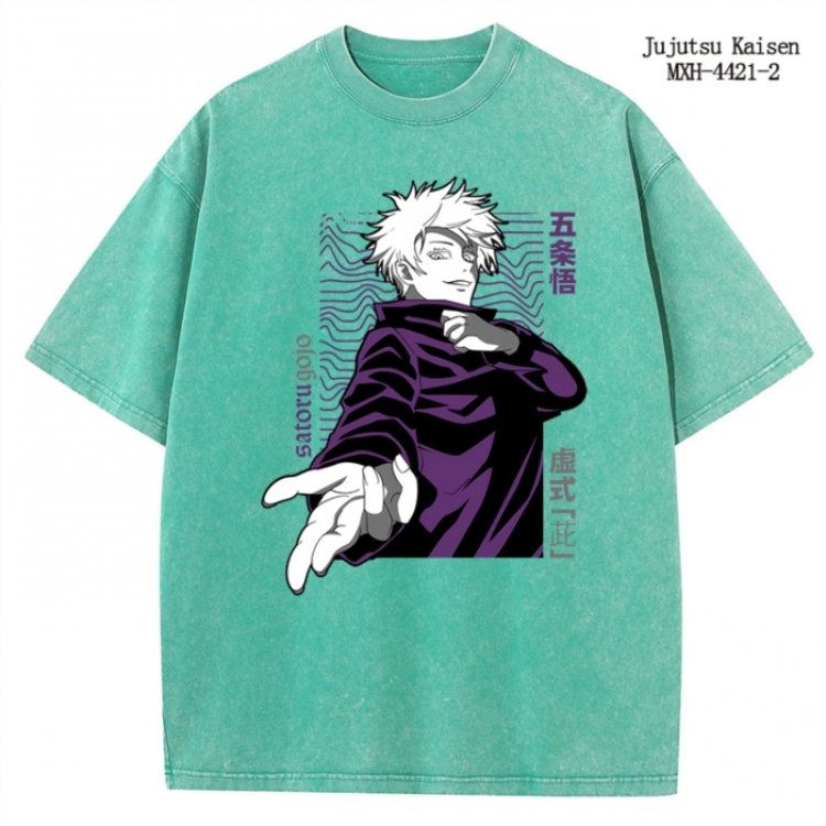 Jujutsu Kaisen  Anime peripheral pure cotton washed and worn T-shirt from S to 2XL