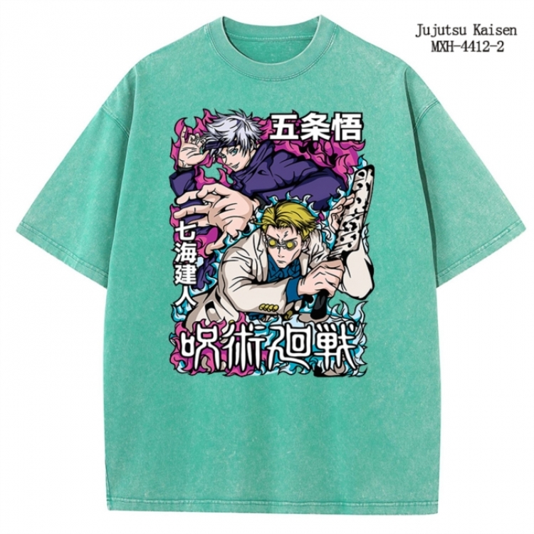 Jujutsu Kaisen  Anime peripheral pure cotton washed and worn T-shirt from S to 2XL