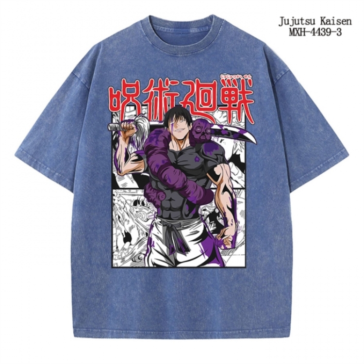 Jujutsu Kaisen  Anime peripheral pure cotton washed and worn T-shirt from S to 2XL