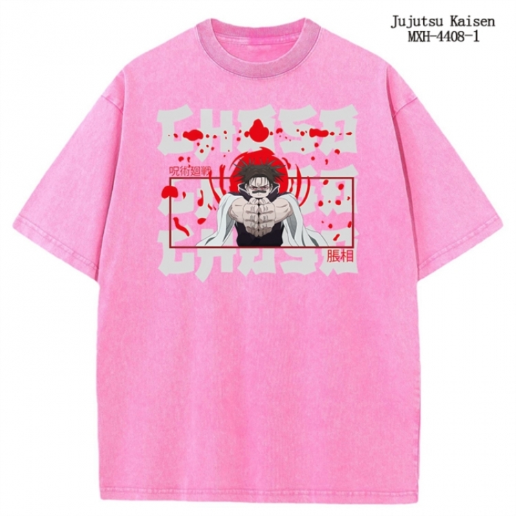 Jujutsu Kaisen  Anime peripheral pure cotton washed and worn T-shirt from S to 2XL