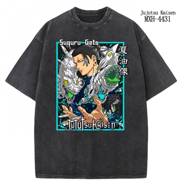 Jujutsu Kaisen  Anime peripheral pure cotton washed and worn T-shirt from S to 2XL
