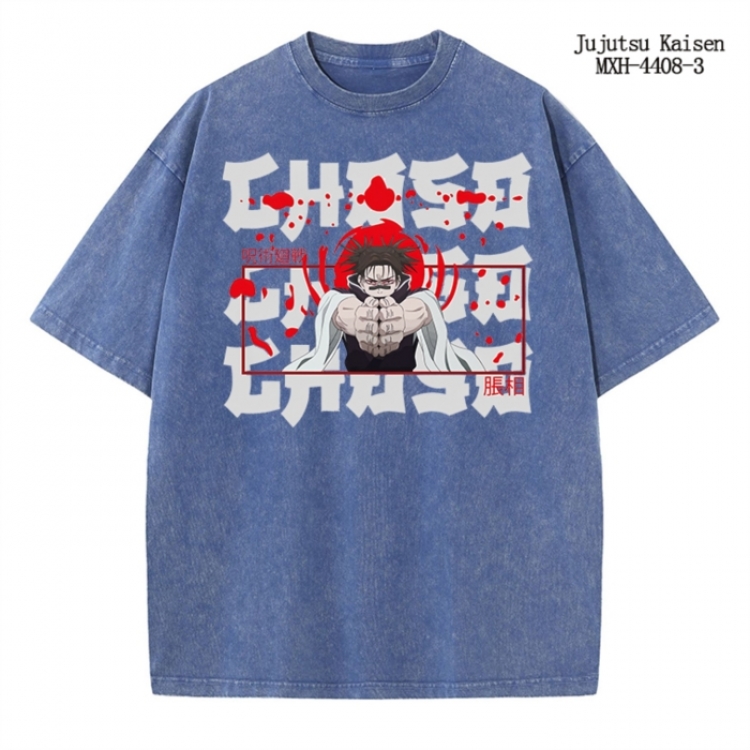 Jujutsu Kaisen  Anime peripheral pure cotton washed and worn T-shirt from S to 2XL