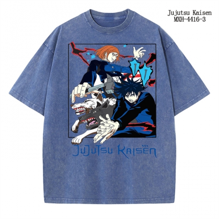 Jujutsu Kaisen  Anime peripheral pure cotton washed and worn T-shirt from S to 2XL