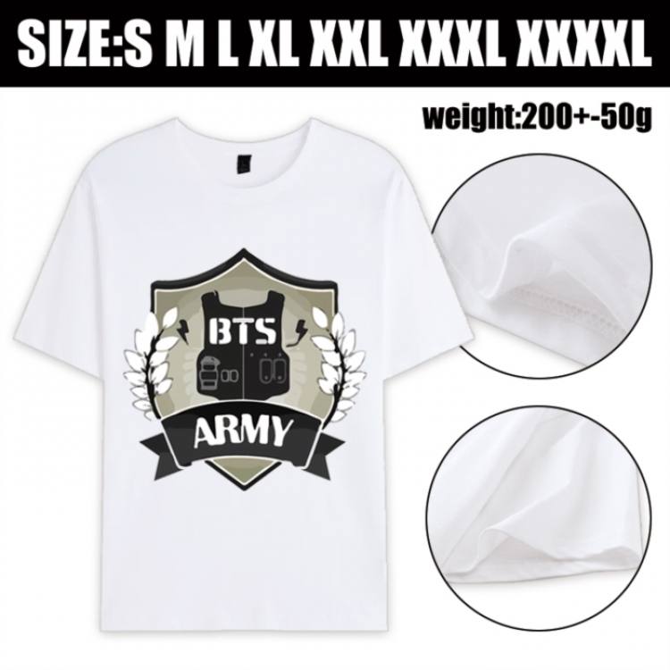 BTS Anime printed pure cotton short sleeved T-shirt from S to 4XL