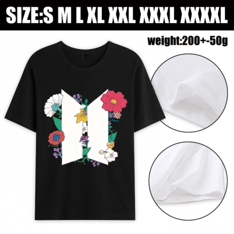 BTS Anime printed pure cotton short sleeved T-shirt from S to 4XL