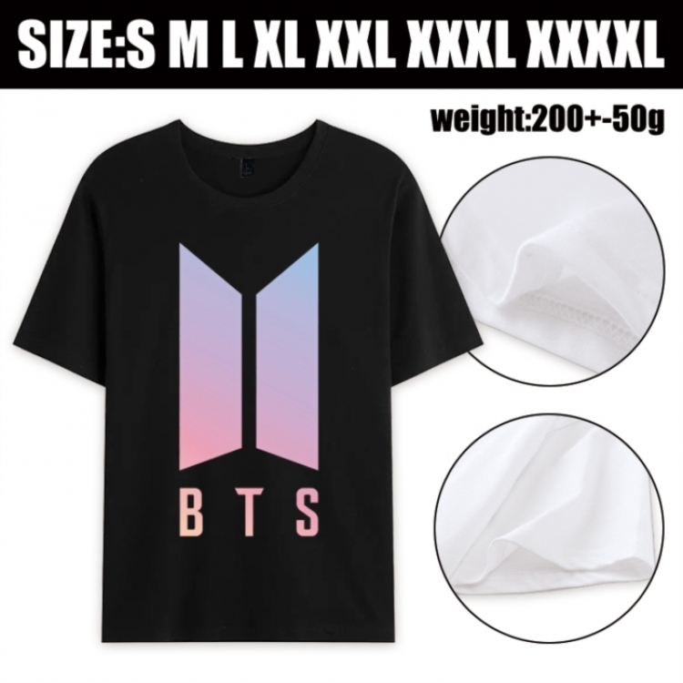 BTS Anime printed pure cotton short sleeved T-shirt from S to 4XL