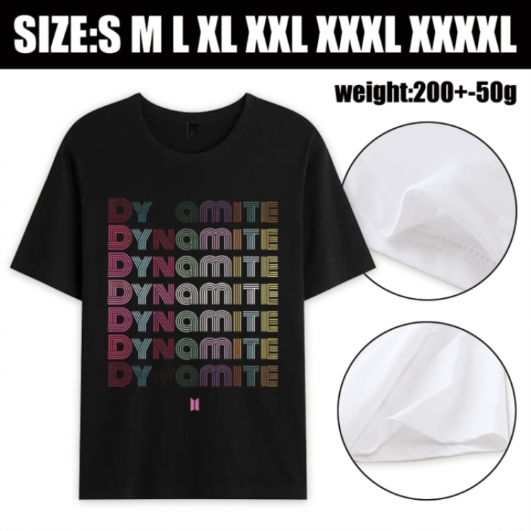 BTS Anime printed pure cotton short sleeved T-shirt from S to 4XL