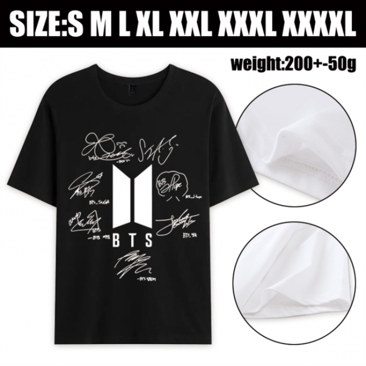 BTS Anime printed pure cotton short sleeved T-shirt from S to 4XL