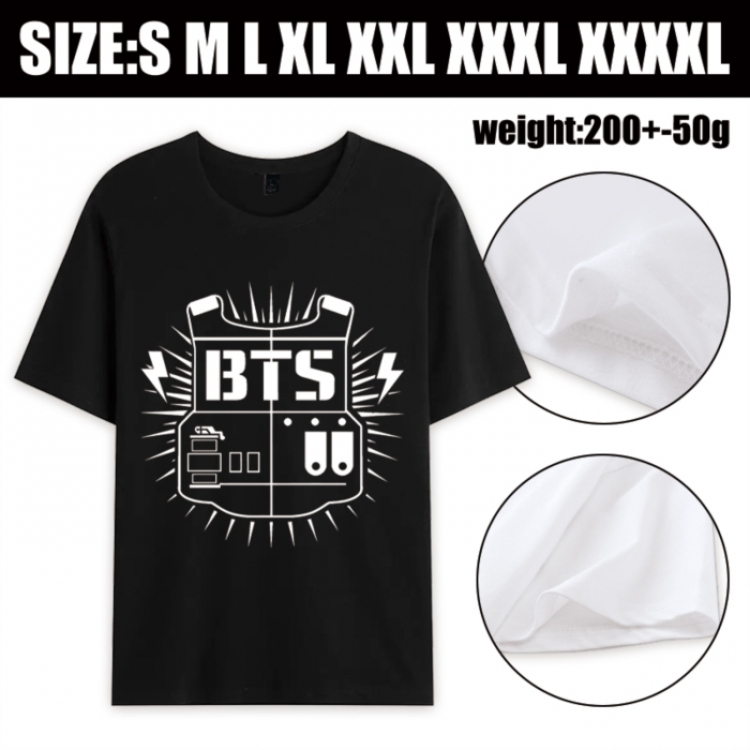 BTS Anime printed pure cotton short sleeved T-shirt from S to 4XL