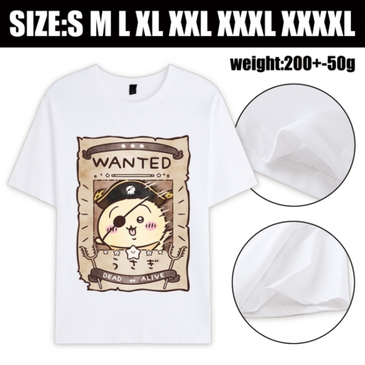 Chiikawa Anime printed pure cotton short sleeved T-shirt from S to 4XL