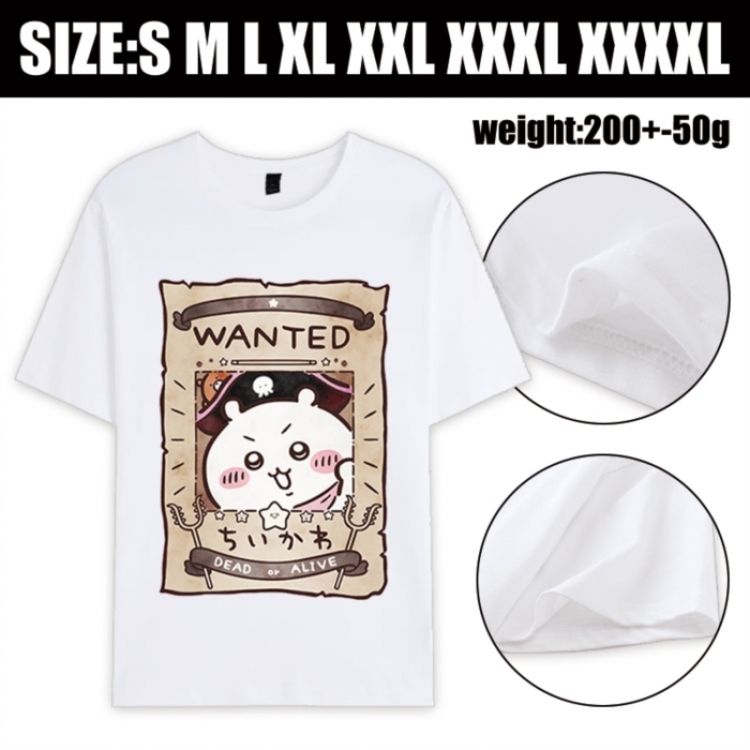 Chiikawa Anime printed pure cotton short sleeved T-shirt from S to 4XL