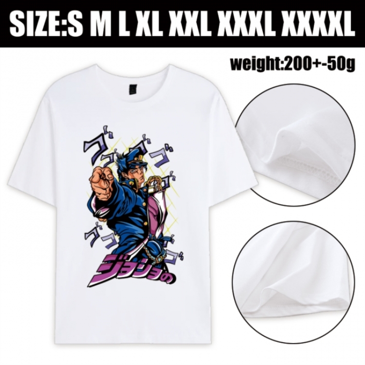 JoJos Bizarre Adventure Anime printed pure cotton short sleeved T-shirt from S to 4XL