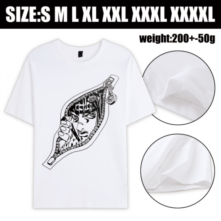 JoJos Bizarre Adventure Anime printed pure cotton short sleeved T-shirt from S to 4XL