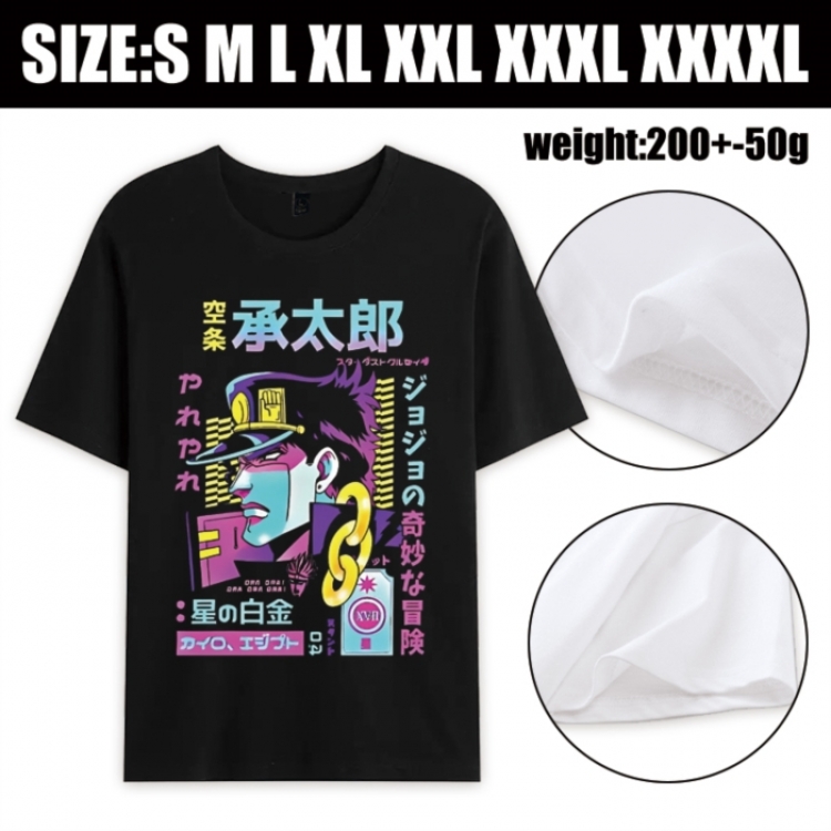JoJos Bizarre Adventure Anime printed pure cotton short sleeved T-shirt from S to 4XL