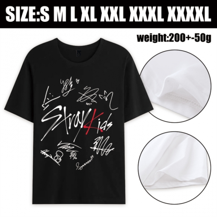 straykids Anime printed pure cotton short sleeved T-shirt from S to 4XL