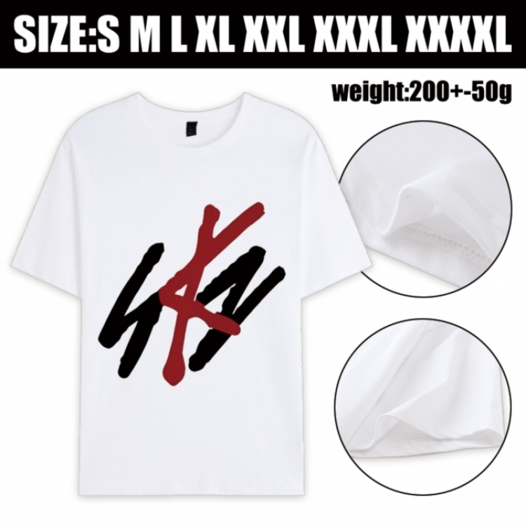 straykids Anime printed pure cotton short sleeved T-shirt from S to 4XL