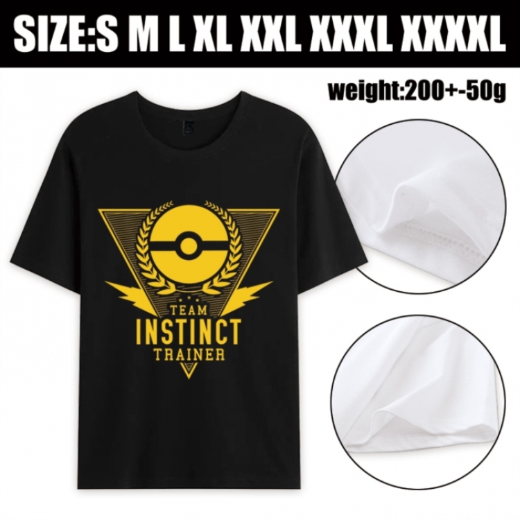 Pokemon Anime printed pure cotton short sleeved T-shirt from S to 4XL