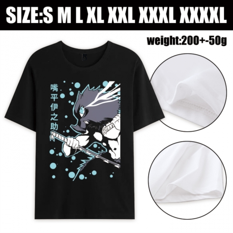 Demon Slayer Kimets Anime printed pure cotton short sleeved T-shirt from S to 4XL
