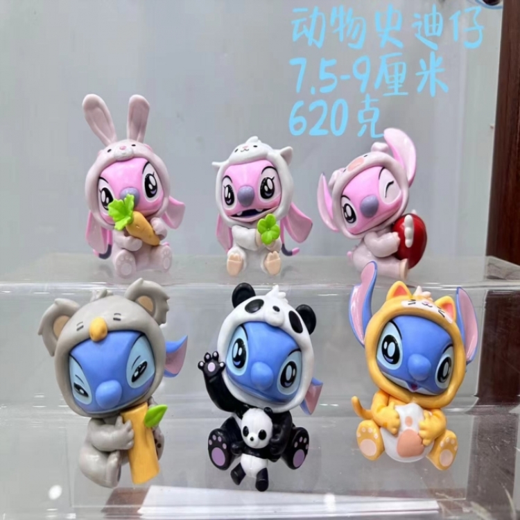 Lilo Bagged Figure Decoration Model 7.5-9cm a set of 6