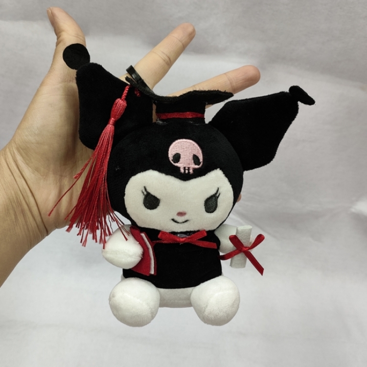 Dr. Kuromi  Anime peripheral plush toy pendant 10CM price for 24 pcs