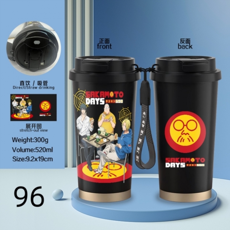 SAKAMOTO DAYS Anime peripheral stainless steel coffee cup 520ML